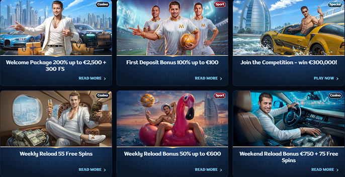 Bonuses Millioner Casino