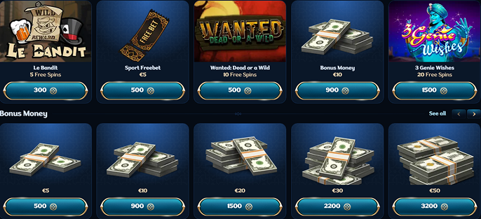 Casino Millioner Shop